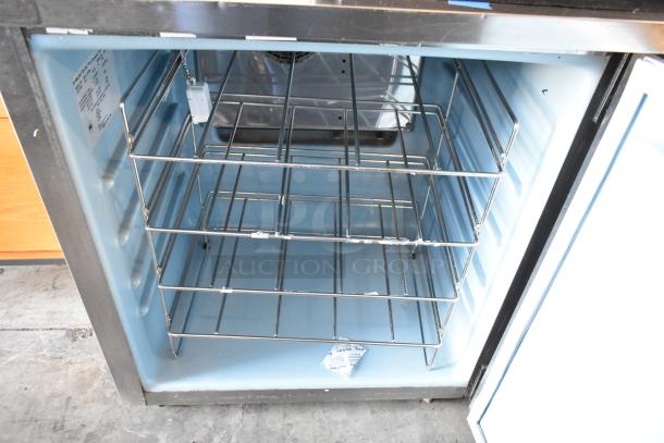 2018 Delfield 406P-STAR2 stainless steel undercounter cooler, single door, on casters, 115V, 1 phase, excellent condition.