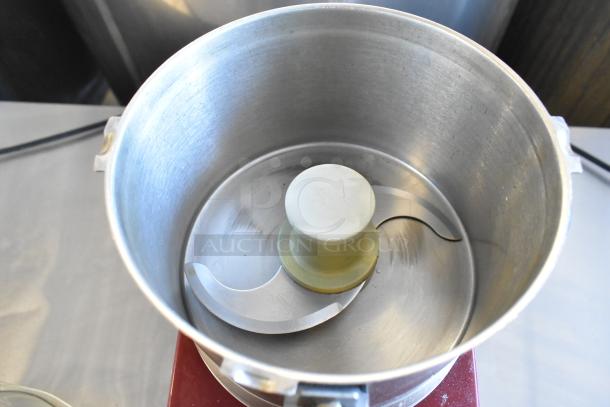 Robot Coupe R2U Metal Commercial Food Processor with S Blade; 120 Volts, 1 Phase; good condition.