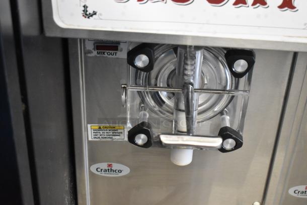 2018 Crathco 3311 stainless steel frozen beverage machine. Features single flavor, 115V, 1 phase; visible Crathco label.