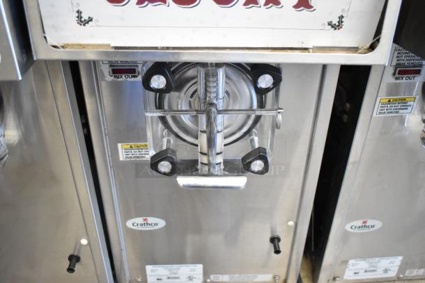 2018 Crathco 3311 stainless steel frozen beverage machine, single flavor, commercial use, 115 volts, visible brand label.