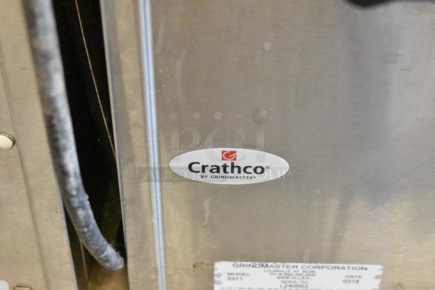 2018 Crathco 3311 stainless steel frozen beverage machine, 115V, single flavor, commercial use, visible brand label.