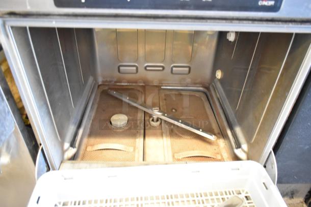 2019 Fagor COP-504W stainless steel commercial undercounter dishwasher, visible interior, 208-240V, 1 Phase, used condition.
