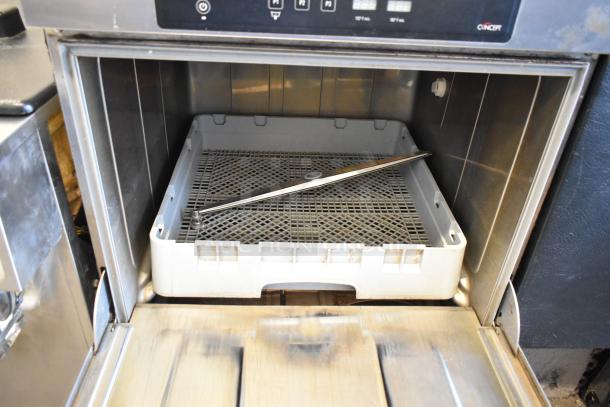 2019 Fagor COP-504W undercounter dishwasher, stainless steel, visible metal interior, used condition, 208-240V, 1 phase.
