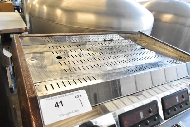 Cecilware ESP2 Venezia 2 Group Espresso Machine, stainless steel, 2 steam wands, commercial countertop model, 220-240V.