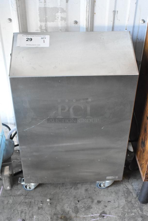 2024 Jun-Air 86R-3MN1-DSBHH stainless steel nitrogen generator on casters, 120V, 1 Phase, commercial use, visible auction label.