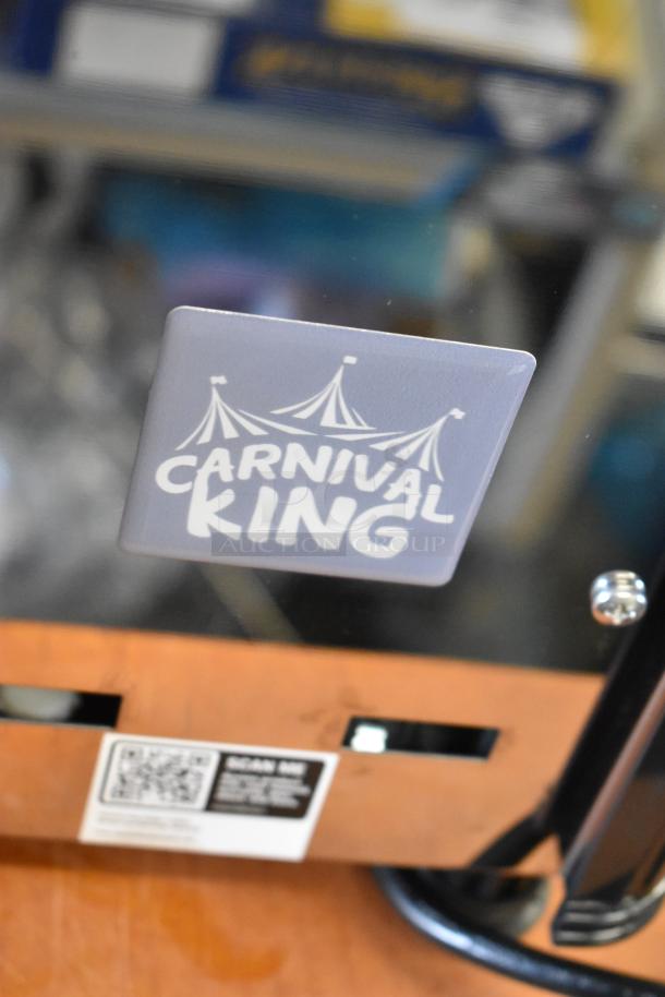 Brand new Carnival King COLDREAM 1M dispenser, scratch and dent, 3-gallon, metal. Logo and product labels visible.