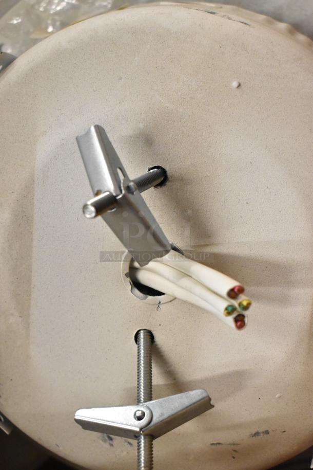 Wheelock CBB-8 speaker enclosure with fire alarm light. Features wiring and mounting hardware, in good condition. 36 available.