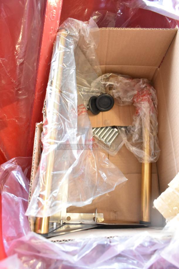 BRAND NEW Carnival King 382PM1360 popcorn machine parts in packaging. Metal components visible, scratch and dent condition.