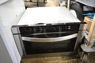 Brand new 2025 KoolMore KM-MD-1SS stainless steel microwave drawer, wall-mounted, 1.2 cu. ft., slight scratches, 115V, 1 phase.