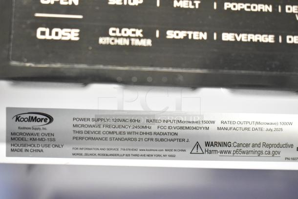 BRAND NEW KoolMore KM-MD-1SS stainless steel microwave drawer, 1.2 cu. ft., 115V, wall-mounted, flat bottom, 2025 model.
