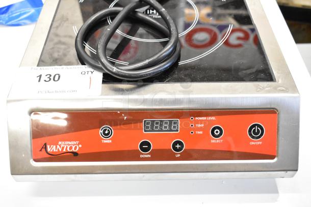 2025 Avantco 177IC3500 stainless steel induction range, brand new, with minor scratches, digital display, 208-240V, 1 phase.