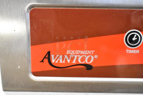 Stainless steel Avantco 177IC3500 induction range, brand new with minor scratches. Features timer. Model: 2025, 208-240V, 1 Phase.
