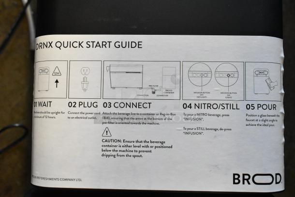 BRAND NEW SCRATCH AND DENT! Fetco DRNX by BROOD DUO Nitro Dispenser, Model DRNX SLM DUO. Includes quick start guide.