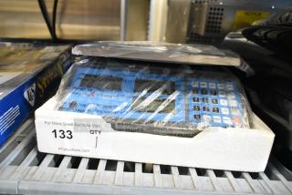 AvaWeigh 334PCS15 15 lb. digital price computing scale, brand new with minor scratches, in packaging with display and keypad visible.