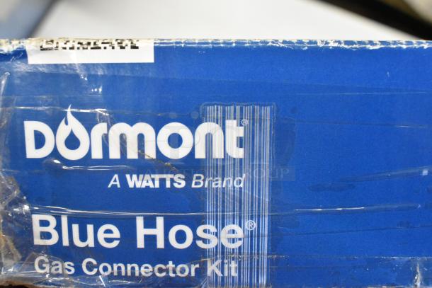 Dormont 1650KIT48 Gas Connector Kit, 48" SnapFast®, 1/2" diameter, new with scratch and dent, includes two elbows and cable.