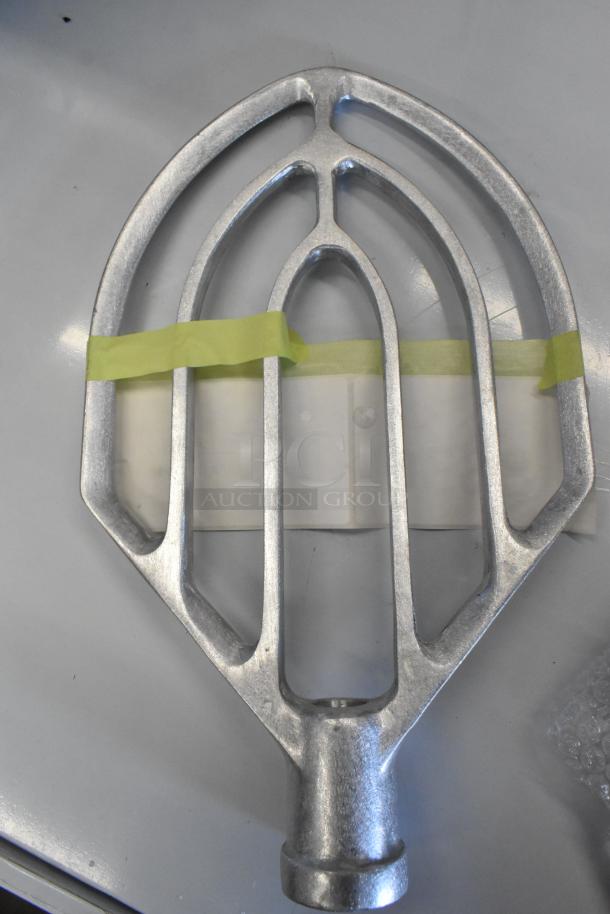 Hobart BBEATER-ALUD30 aluminum flat beater for 30-40 Qt. bowls, new condition with visible protective tape.