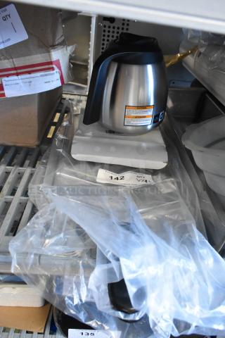 4 BRAND NEW SCRATCH AND DENT! Items Including Frymaster 1063729 Pcb Assy,Thrmtn Extd Melt 24v, Fryclone Oil Filter Bag Holder Frame 259FLTRFRM1, Bunn Stainless Steel Coffee Pot. 4 Times Your Bid! - Item #1226664