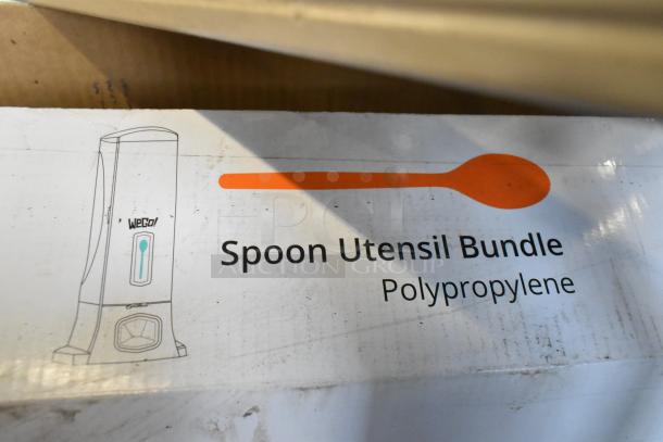"Brand new scratch and dent 54102200 spoon utensil bundle, polypropylene, in original packaging with visible wear."
