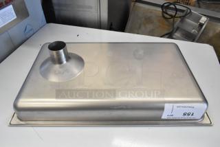 BRAND NEW SCRATCH AND DENT! Metal Tray for Meat Grinder. - Item #1226677