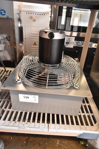 Brand new 2025 Canarm S12-E1 12" wall exhaust fan, 1-speed, 1,640 CFM, 1-phase, 1/4 hp. Scratch and dent condition.