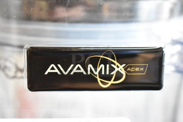 AvaMix 928HBX1000 commercial blender logo badge. New, with minor cosmetic imperfections. 3.5 hp, touchpad, sound enclosure.