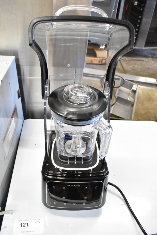 AvaMix 928HBX1000 commercial blender, 3 1/2 hp, 48 oz., touchpad, sound enclosure, brand new condition, 120V, 1 phase.