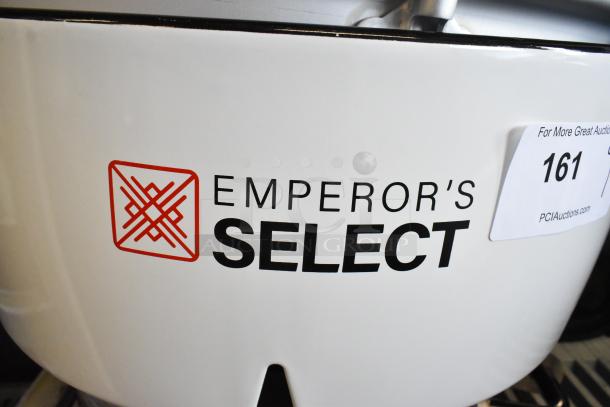 BRAND NEW Emperor's Select 478EGRC140LP rice cooker, 140-cup capacity, liquid propane, 24,000 BTU. Scratch and dent condition.