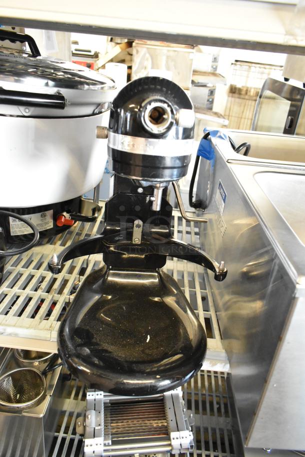 KitchenAid KSM8990OB Metal Black 8 Qt. Bowl Lift Mixer, cut power cord, untested, model KSM8990OB, 120V, 1 Phase.