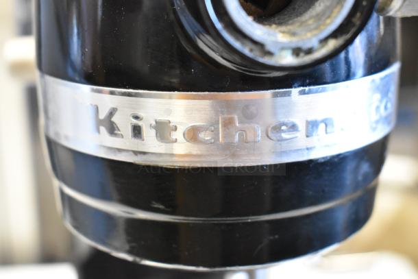 KitchenAid KSM8990OB Metal Black 8 Qt. Bowl Lift Mixer, visible logo, untested due to cut power cord, model tag present.