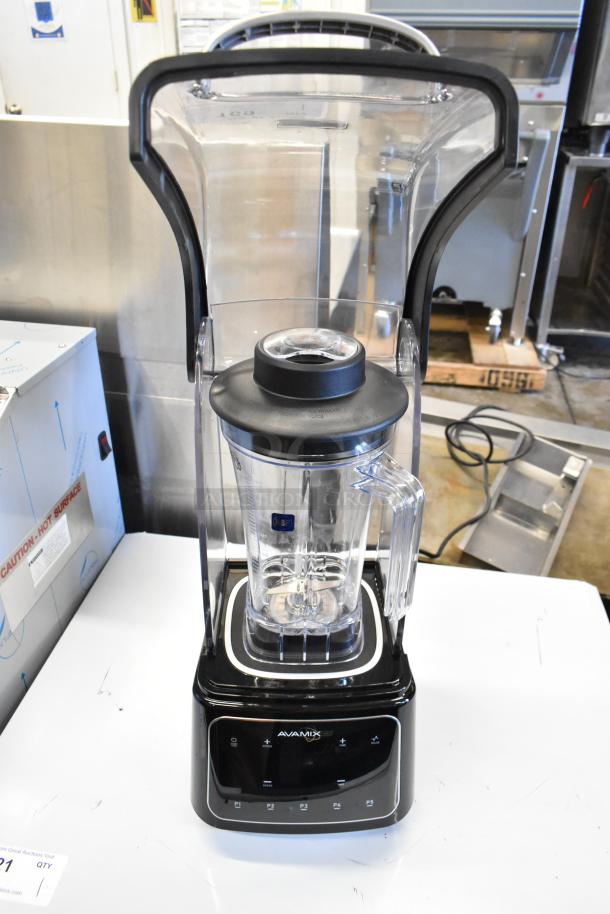 Brand new AvaMix 928HBX2000 64 oz. commercial blender, 3 1/2 hp, touchpad control, sound enclosure, 120V, 1 phase.