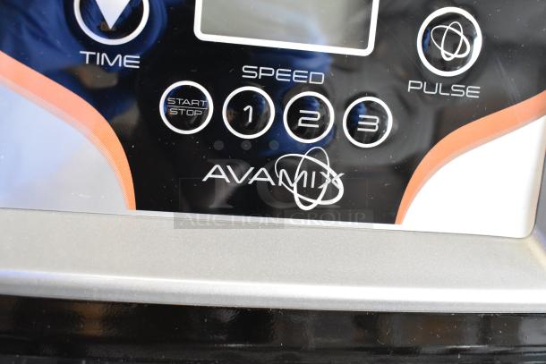 Brand new AvaMix 928BX2100E blender touchpad with speed, pulse, timer controls. Scratch and dent condition visible.