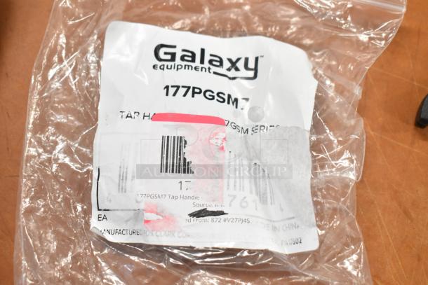 Galaxy 177PGSM7 tap handle in packaging for slushy machines, with visible label showing product code and brand. Brand new.