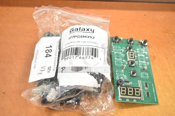 Packaged Galaxy 177PGSM352 controller for 2 bowl slushy machines. Brand new, scratch and dent, 110V, model 177PGSM352.