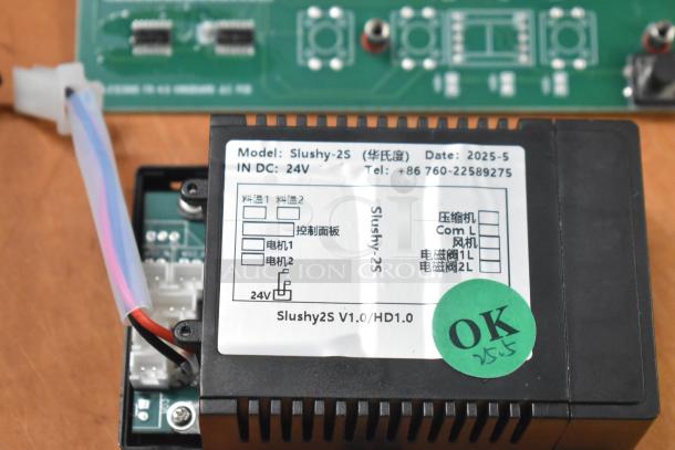 Brand new Galaxy 177PGSM352 controller for 2-bowl slushy machines, 110V. Model: Slushy-2S, OK sticker, date: 2025-5.