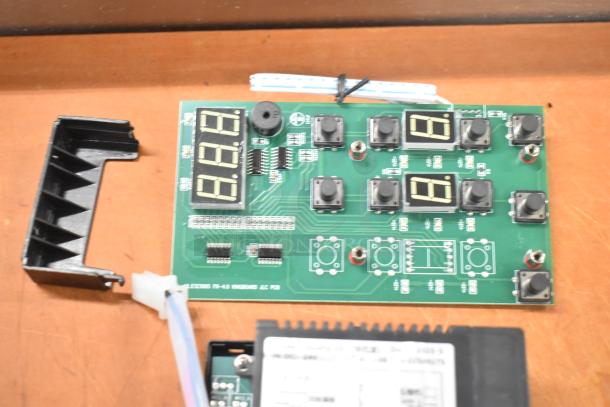 Brand new Galaxy 177PGSM352 controller for 2-bowl slushy machines, 110V. Includes electronic panel with buttons and digital display.