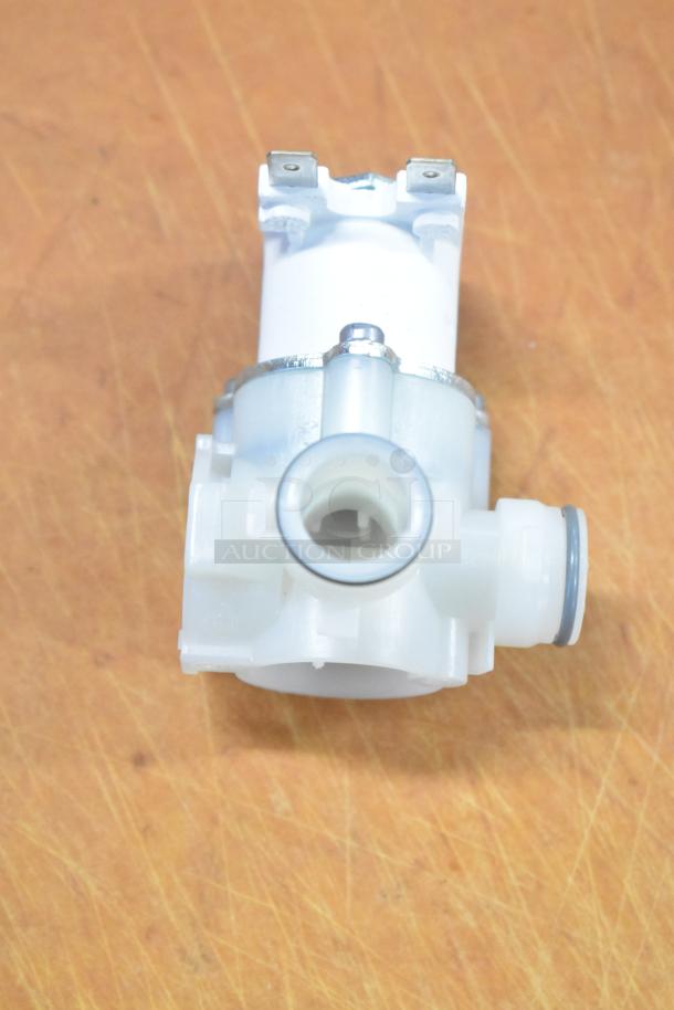 Brand new Narvon 378PAF3861 electrovalve for auto-fill units, depicted with visible connectors and durable plastic construction.