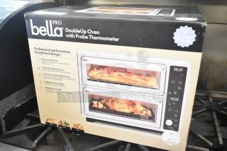 BRAND NEW SCRATCH AND DENT! Bella Pro DoubleUp Oven w/ Probe Thermometer. - Item #1226846