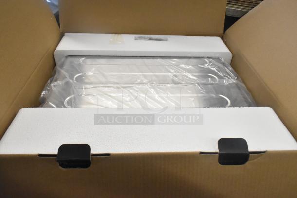 Brand new Bella Pro DoubleUp Oven in opened box with protective packaging, includes probe thermometer; scratch and dent condition.