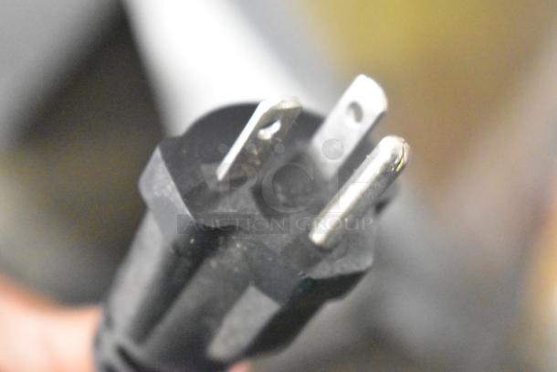 Close-up of plug for Waring WFG300 Stainless Steel Commercial Countertop Double Panini Press, 240V.