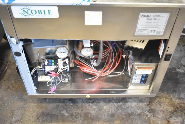 Brand new 2025 Noble WAREFORCE CG-115 stainless steel glass washer. Scratch and dent condition, 115V, carousel type.
