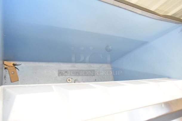 2022 Hoshizaki B-900SF stainless steel ice storage bin, 52", 900 lb capacity. Brand new, some scratches and dents visible.