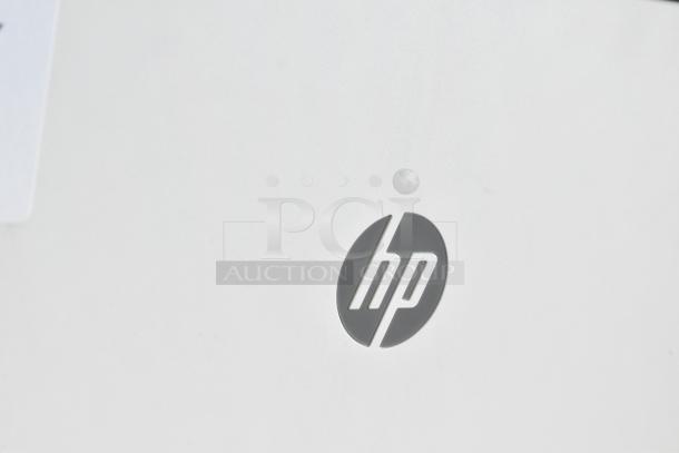 2025 HP Countertop Printer, logo detail shown. Operates at 110-127V, 1 Phase. Appears in good condition.
