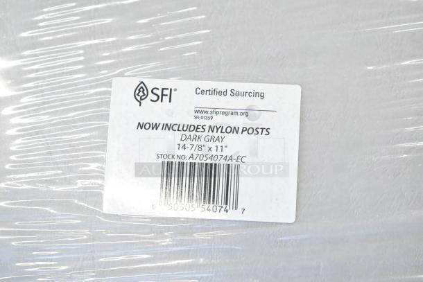 Lot of brown paper bags and Acco binders, featuring SFI certified sourcing label. Includes nylon posts, 14-7/8" x 11". Stock No: A7054074A-EC.