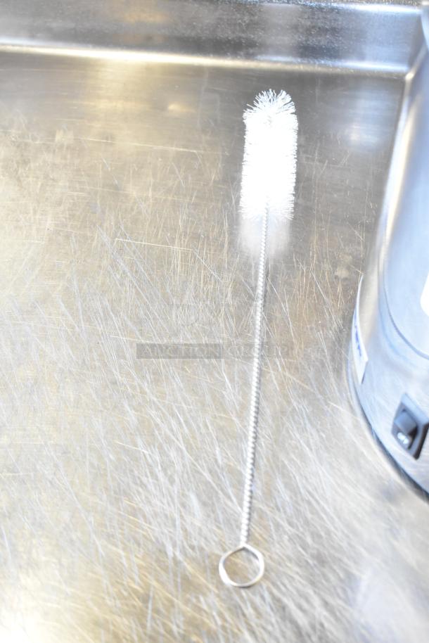 Server FSP stainless steel commercial food warmer, 120V, 1 phase, on switch visible, brushed finish, good condition.