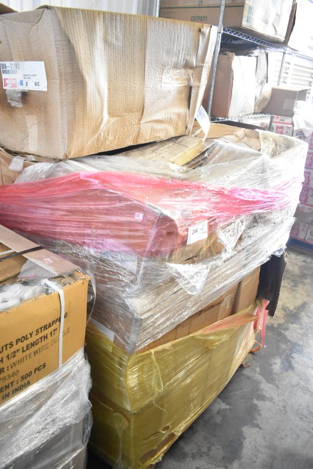 20 brand new Metro IWA-S11K3 slanted lid drying racks in scratch and dent condition, wrapped and boxed with visible labels.