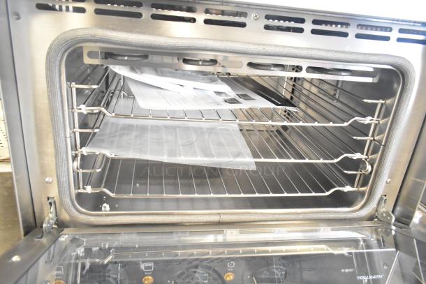 Vollrath COV-120-HS stainless steel convection oven, brand new, missing outer glass, 120V, countertop model, commercial use.
