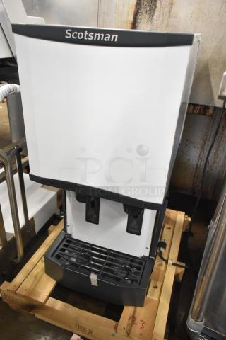 BRAND NEW SCRATCH AND DENT! 2024 Scotsman HID312A-1A Stainless Steel Commercial Countertop Nugget Ice Machine and Water Dispenser with Hands-Free Dispensing. 115 Volts, 1 Phase. - Item #1226925