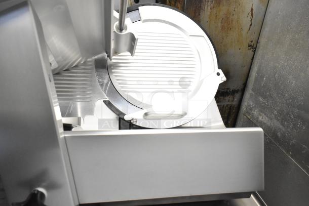 2023 Bizerba GSP HD stainless steel meat slicer on stand, excellent condition, 120V, 1 phase.
