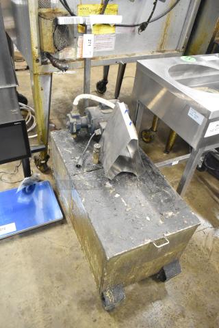 402 Metal Commercial Portable Filter for Fryer Oil. 120 Volts, 1 Phase. - Item #1226929