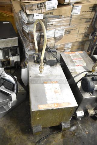 402 Metal Commercial Portable Filter for Fryer Oil. 120 Volts, 1 Phase. - Item #1226936